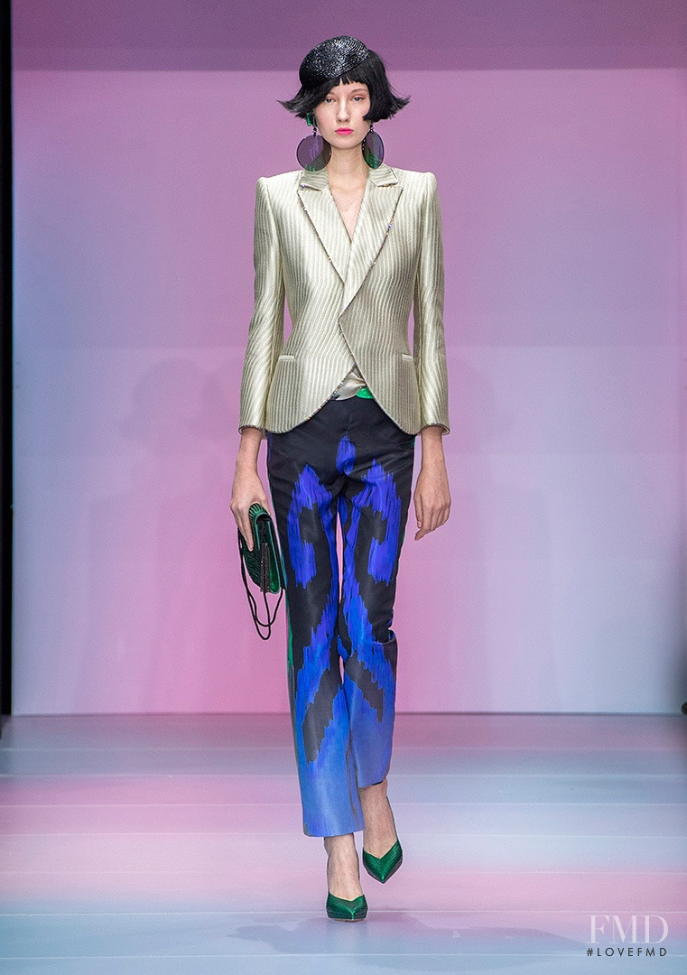 Liza Makeeva featured in  the Armani Prive fashion show for Spring/Summer 2020
