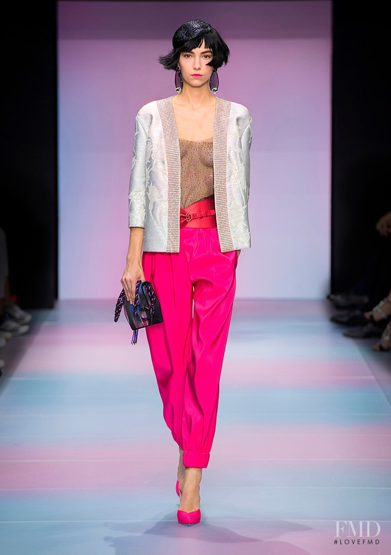 Josephine Adam featured in  the Armani Prive fashion show for Spring/Summer 2020