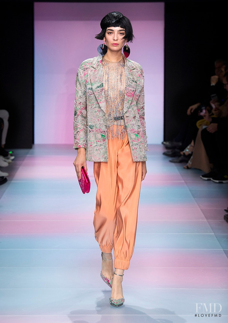 Cristina Piccone featured in  the Armani Prive fashion show for Spring/Summer 2020