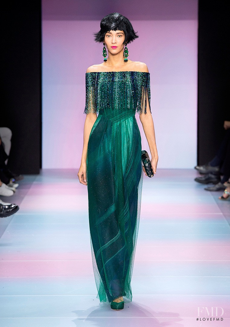 Daniela de Jesus featured in  the Armani Prive fashion show for Spring/Summer 2020