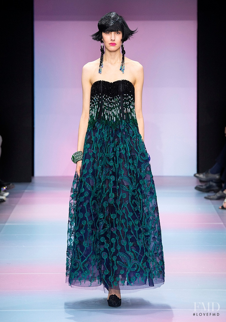 Agnes Ouradou featured in  the Armani Prive fashion show for Spring/Summer 2020