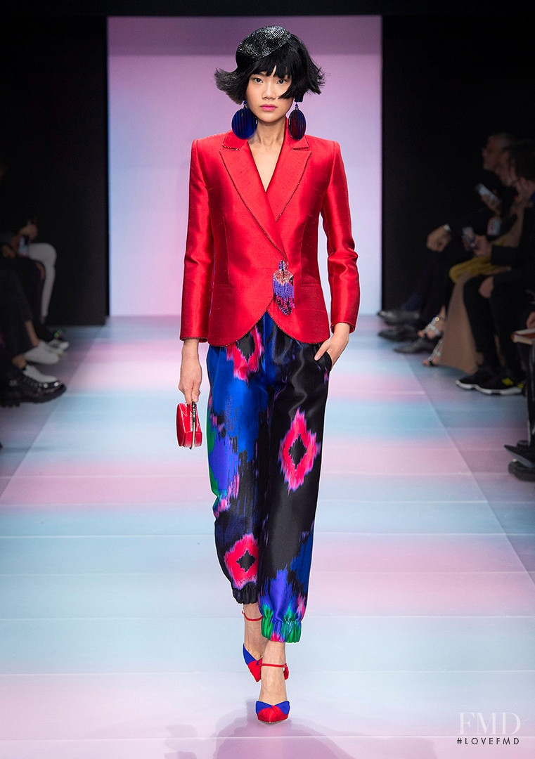 Beans ShiYi Wang featured in  the Armani Prive fashion show for Spring/Summer 2020