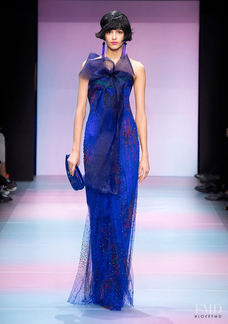 Elda Scarnecchia featured in  the Armani Prive fashion show for Spring/Summer 2020