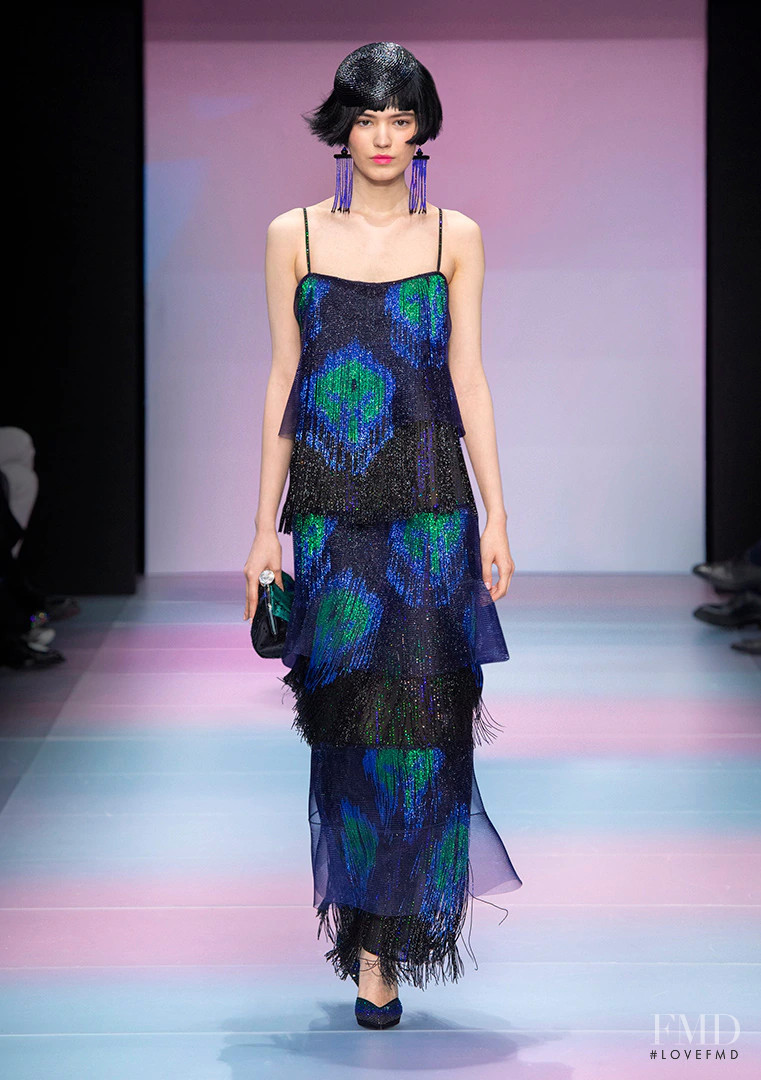 Dana Dobrinskaya featured in  the Armani Prive fashion show for Spring/Summer 2020