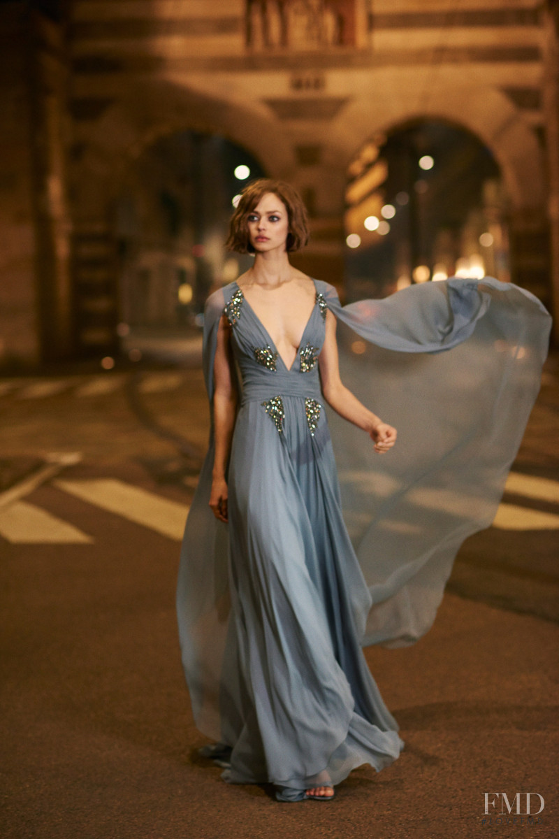 Birgit Kos featured in  the Alberta Ferretti Limited Edition lookbook for Spring/Summer 2020