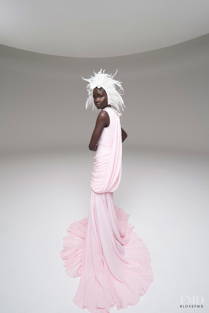 Akon Changkou featured in  the Giambattista Valli Haute Couture fashion show for Spring/Summer 2020
