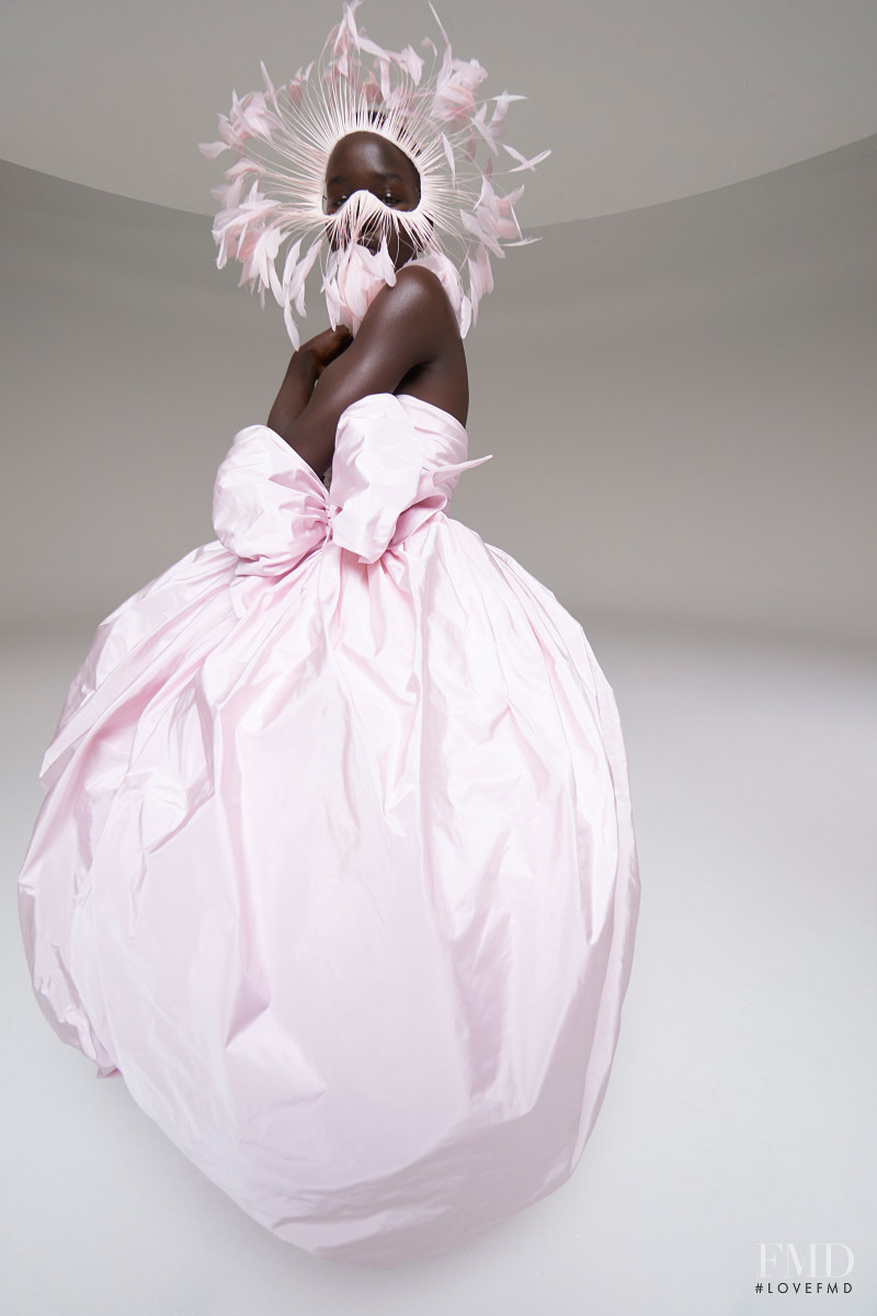 Akon Changkou featured in  the Giambattista Valli Haute Couture fashion show for Spring/Summer 2020