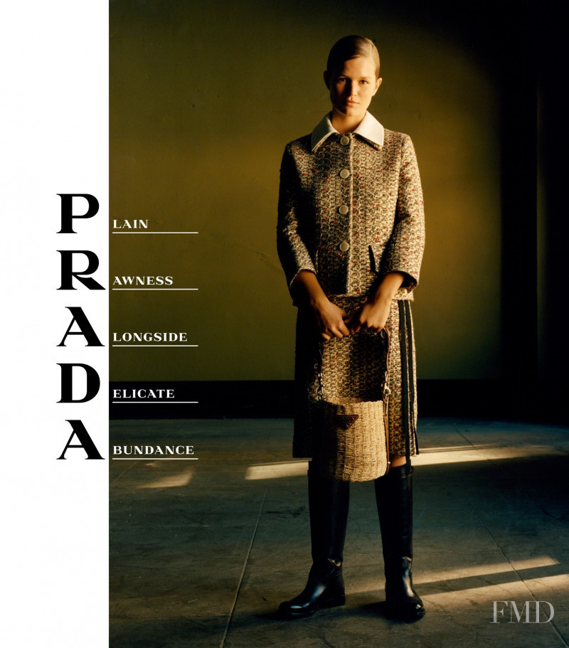 Anna Ewers featured in  the Prada advertisement for Spring/Summer 2020