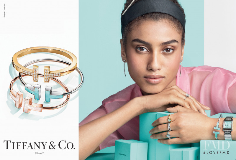 Imaan Hammam featured in  the Tiffany & Co. advertisement for Spring/Summer 2020