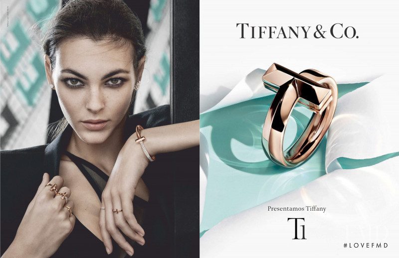 Vittoria Ceretti featured in  the Tiffany & Co. advertisement for Spring/Summer 2020