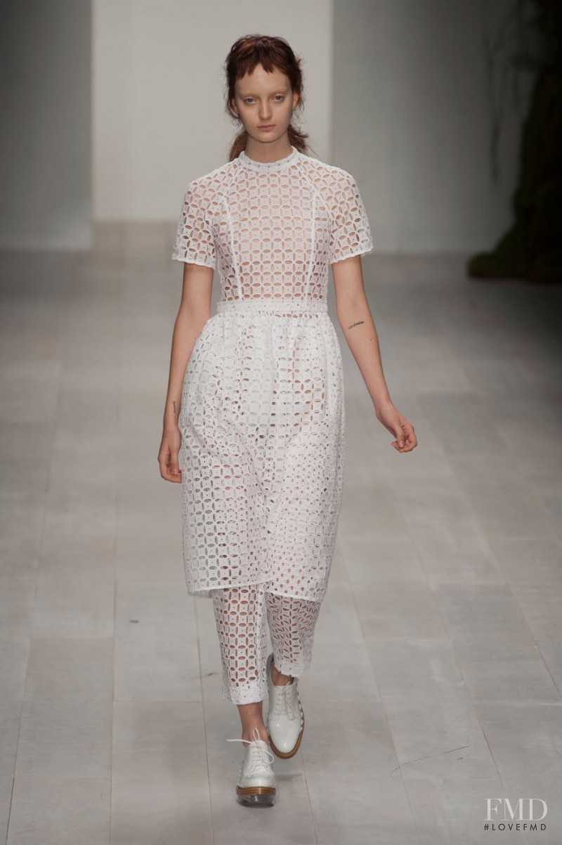 Codie Young featured in  the Simone Rocha fashion show for Spring/Summer 2013