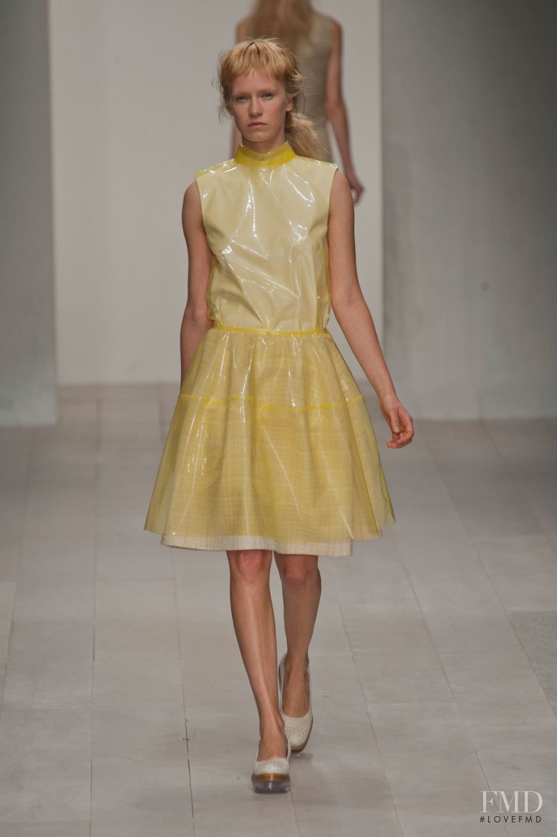 Jenny Sinkaberg featured in  the Simone Rocha fashion show for Spring/Summer 2013