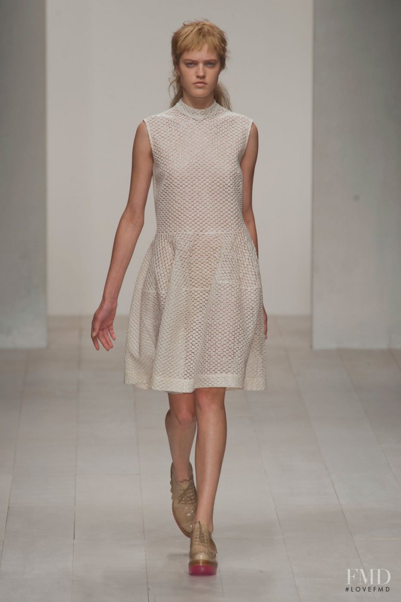 Milana Kruz featured in  the Simone Rocha fashion show for Spring/Summer 2013
