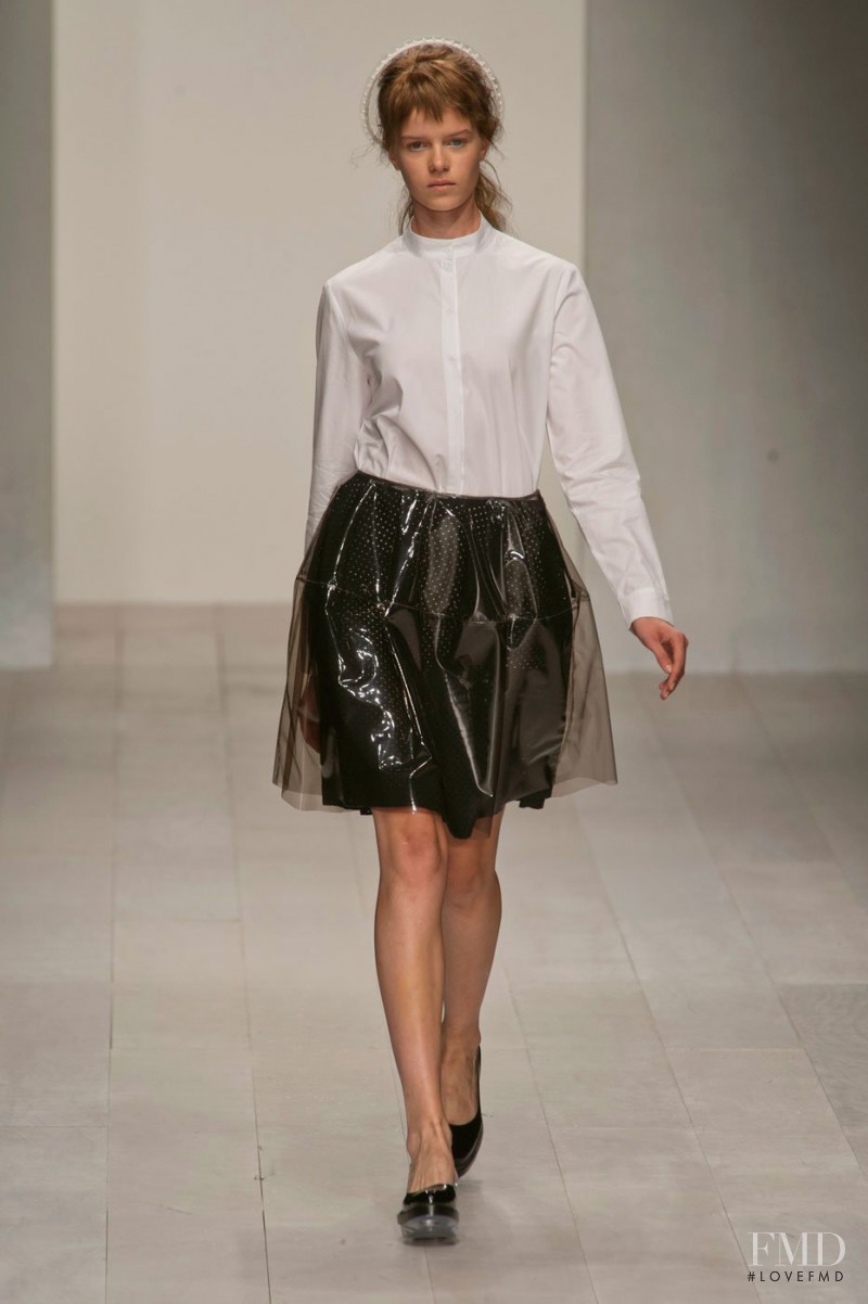 Kadri Vahersalu featured in  the Simone Rocha fashion show for Spring/Summer 2013
