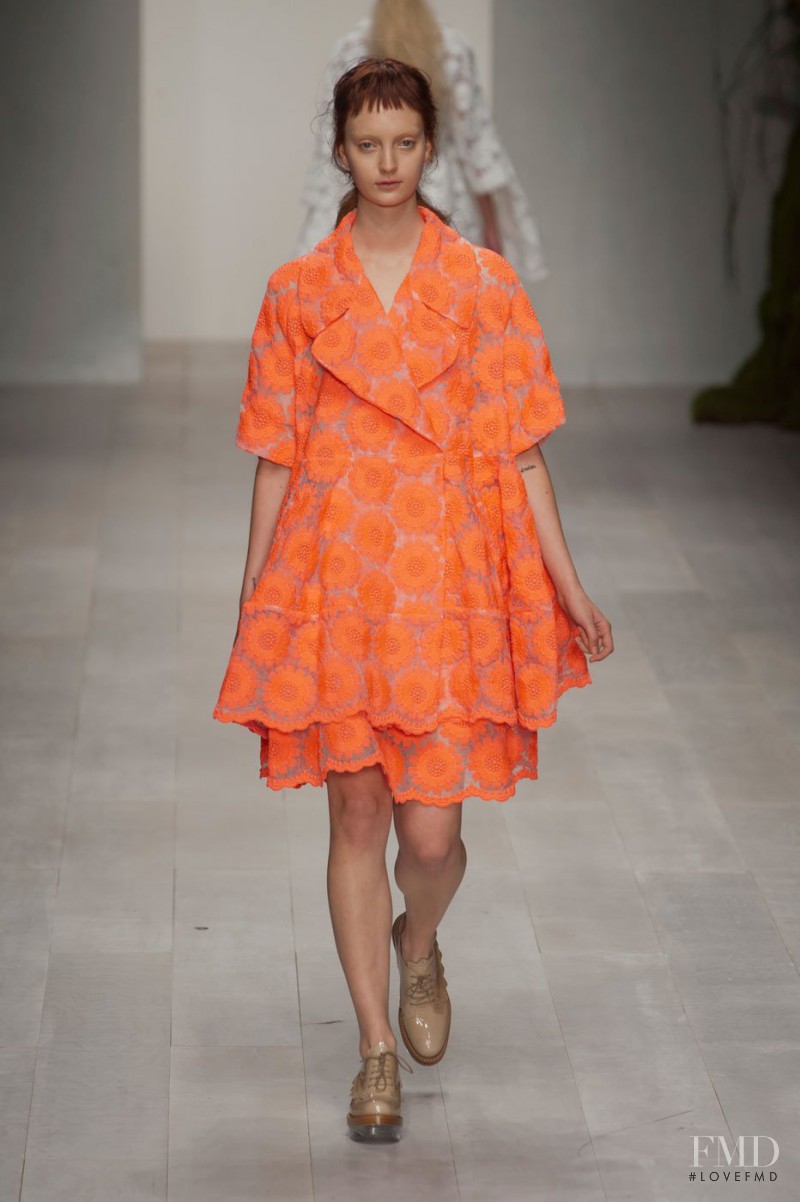 Codie Young featured in  the Simone Rocha fashion show for Spring/Summer 2013