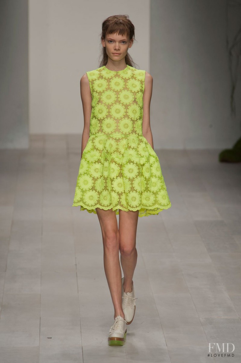 Ellen Pinaffi featured in  the Simone Rocha fashion show for Spring/Summer 2013