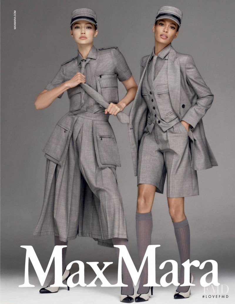 Joan Smalls featured in  the Max Mara advertisement for Spring/Summer 2020