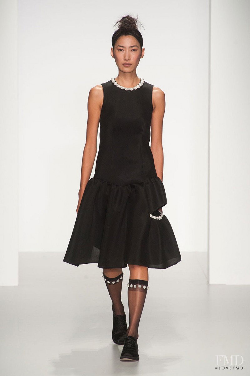 Gigi Jeon featured in  the Simone Rocha fashion show for Spring/Summer 2014