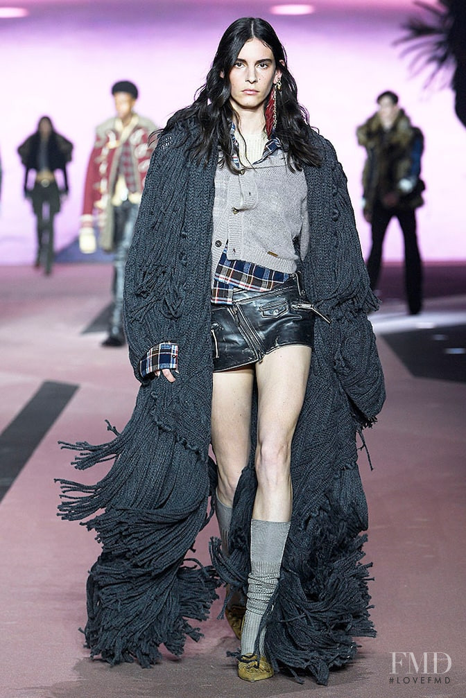 Cyrielle Lalande featured in  the DSquared2 fashion show for Autumn/Winter 2020