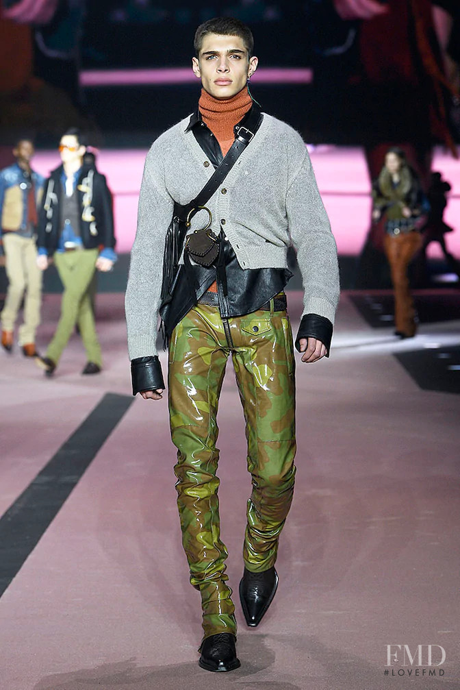 Hamudi Hassuneh featured in  the DSquared2 fashion show for Autumn/Winter 2020