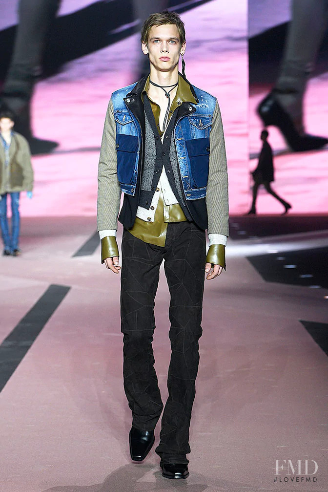 Kristers Krumins featured in  the DSquared2 fashion show for Autumn/Winter 2020