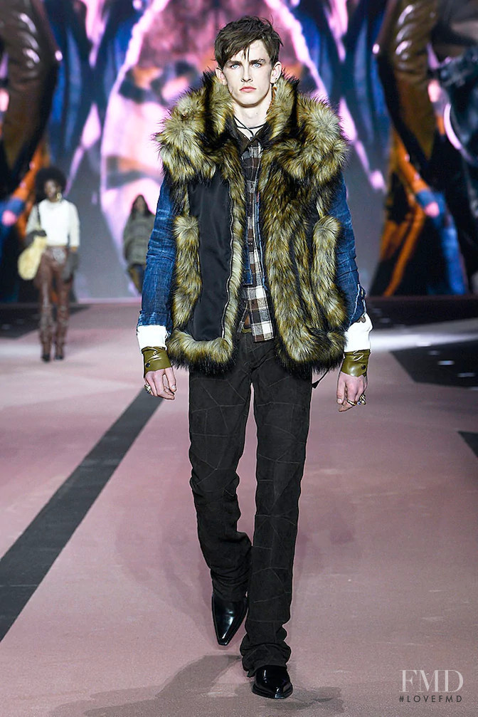 George Webb featured in  the DSquared2 fashion show for Autumn/Winter 2020