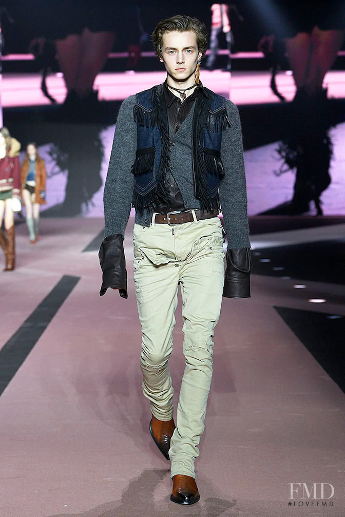 Valeriy Pakhomov featured in  the DSquared2 fashion show for Autumn/Winter 2020