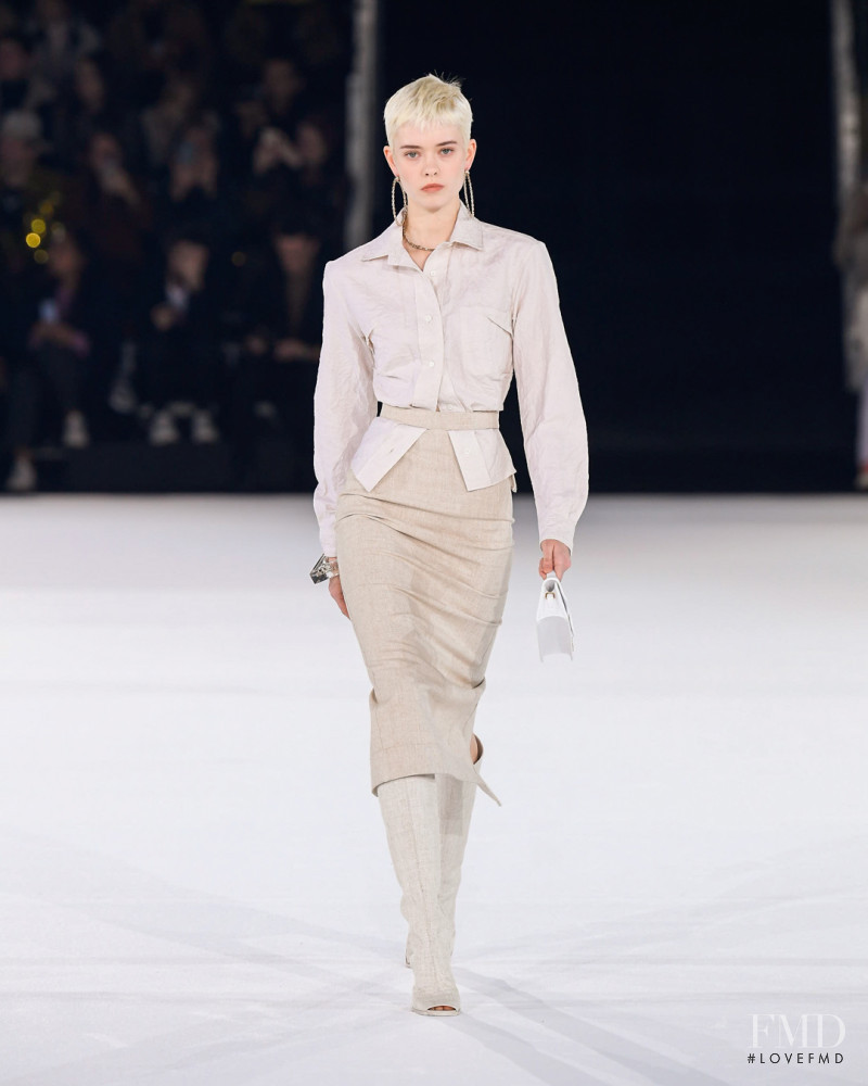 Maike Inga featured in  the Jacquemus fashion show for Autumn/Winter 2020