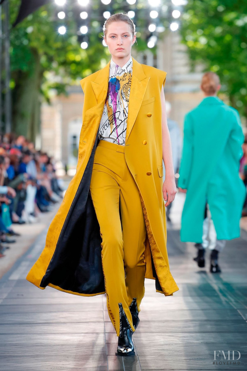 Felice Noordhoff featured in  the Berluti fashion show for Spring/Summer 2020