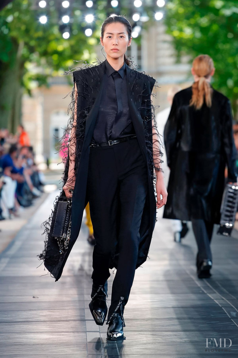 Liu Wen featured in  the Berluti fashion show for Spring/Summer 2020