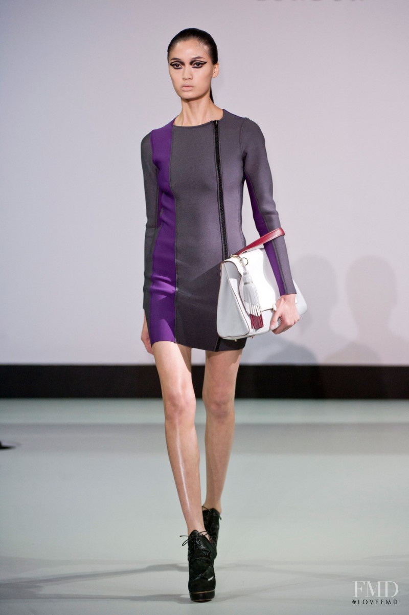 Qi Wen featured in  the Anya Hindmarch fashion show for Spring/Summer 2014