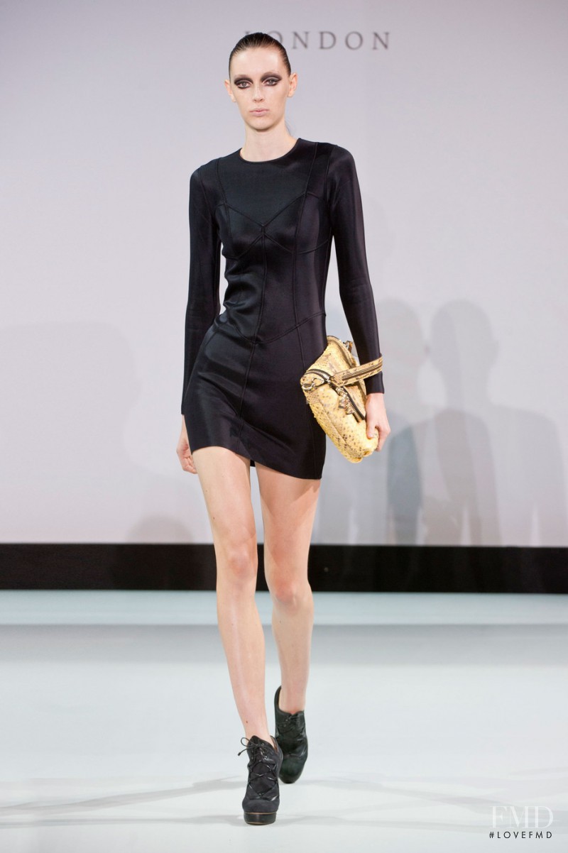 Kaila Hart featured in  the Anya Hindmarch fashion show for Spring/Summer 2014