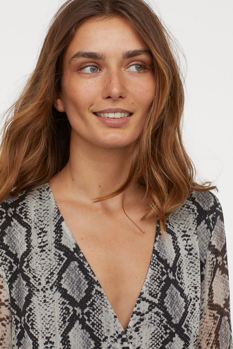 Andreea Diaconu featured in  the H&M catalogue for Winter 2018