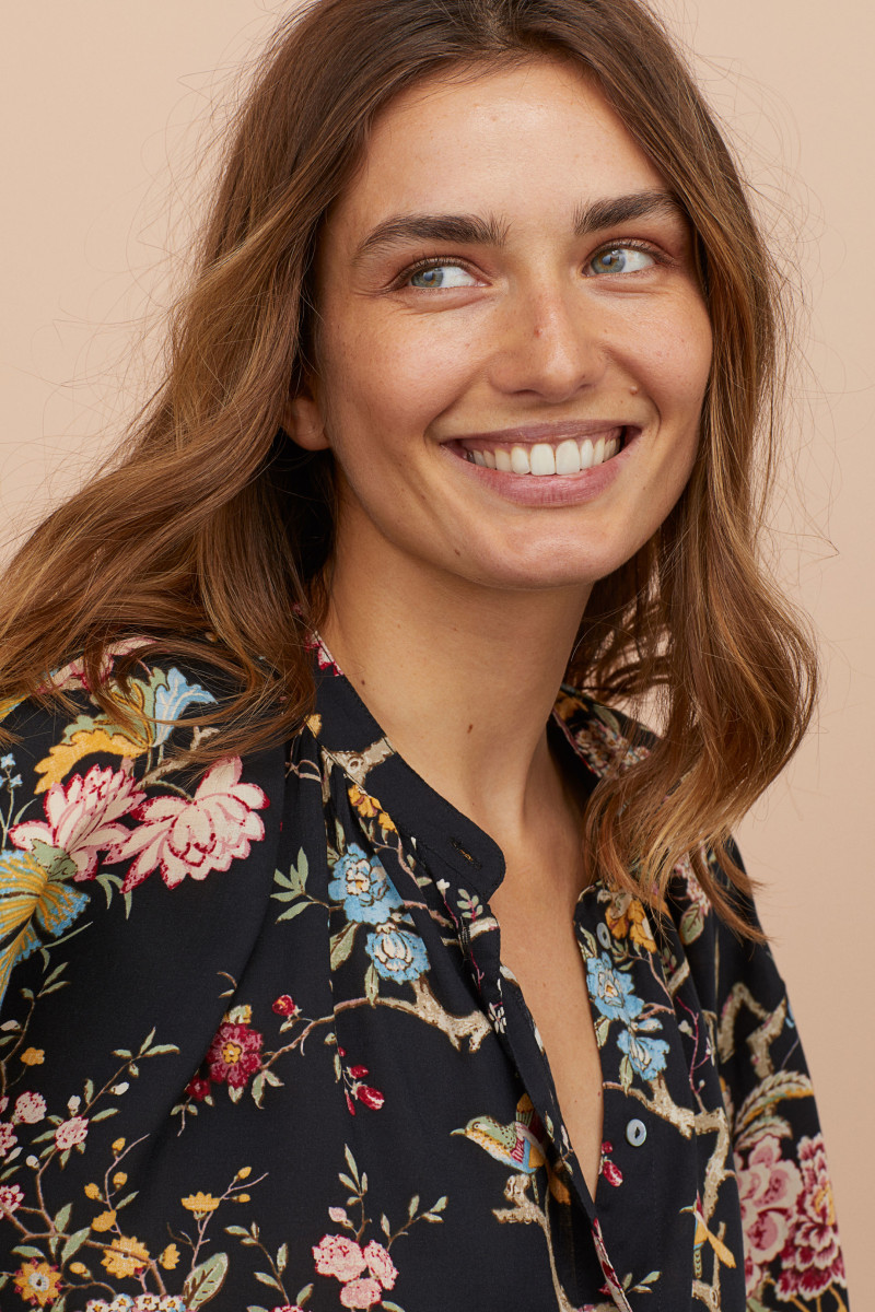 Andreea Diaconu featured in  the H&M catalogue for Winter 2018