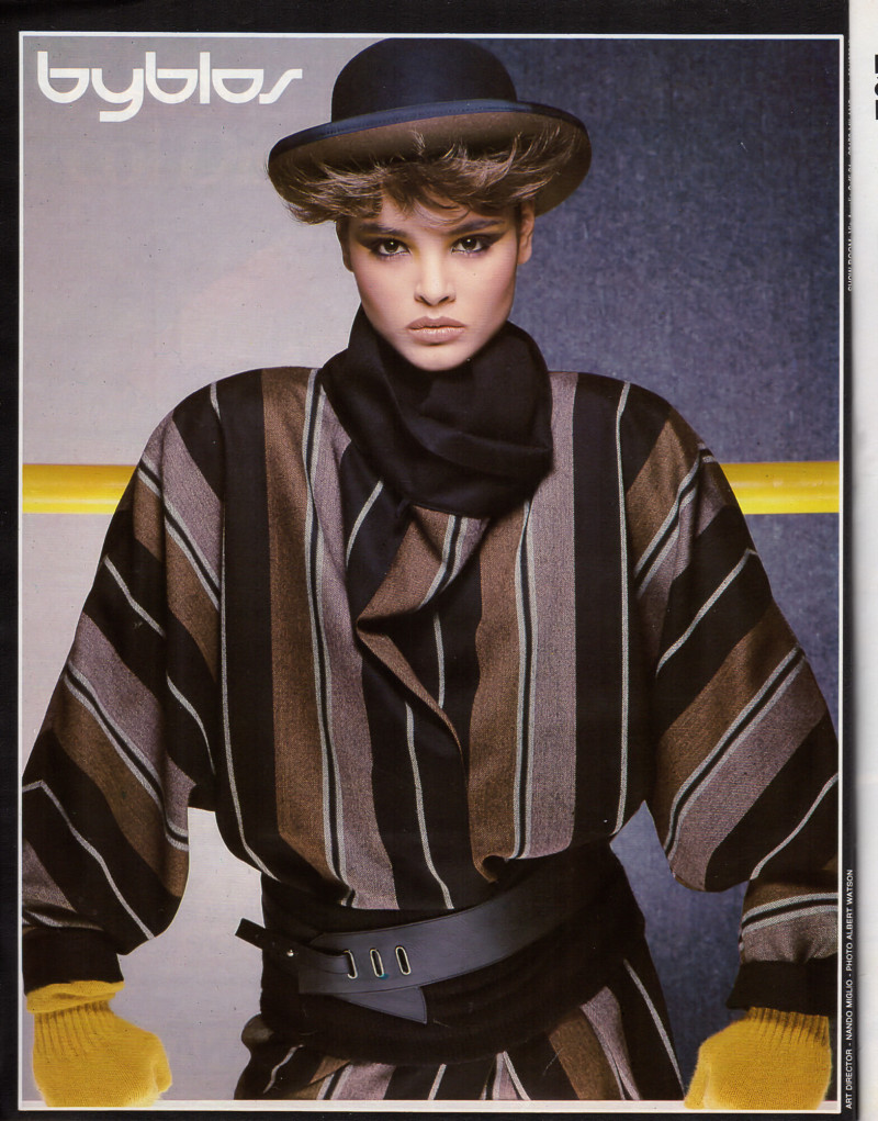 Talisa Soto featured in  the byblos advertisement for Autumn/Winter 1983