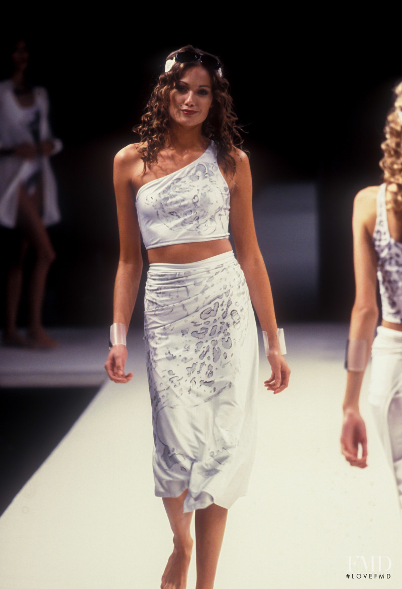 Rosemarie Wetzel featured in  the Krizia fashion show for Spring/Summer 1997