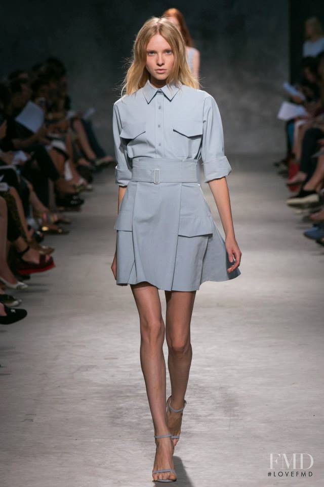 Kimi Nastya Zhidkova featured in  the Felipe Oliveira Baptista fashion show for Spring/Summer 2014