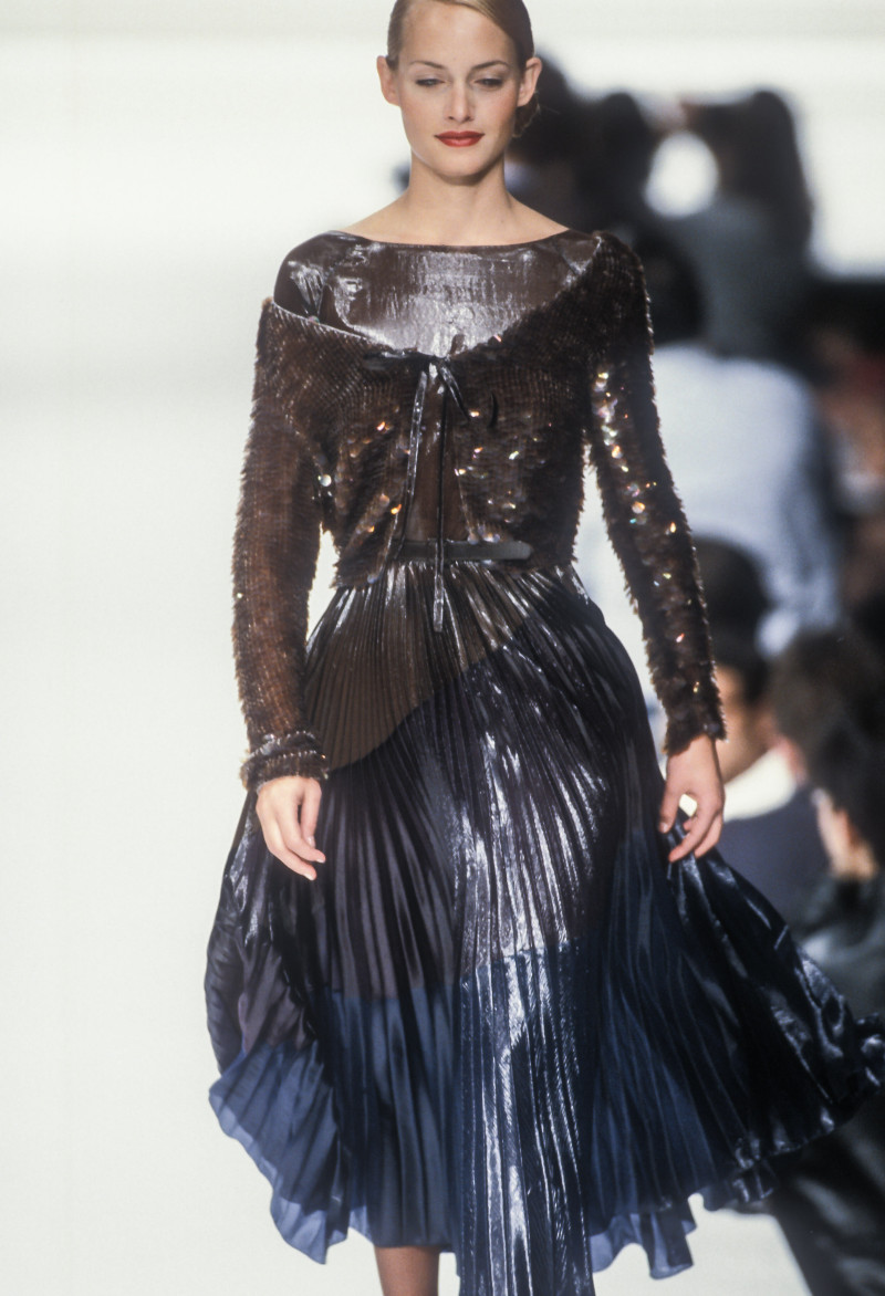 Amber Valletta featured in  the Krizia fashion show for Autumn/Winter 1995