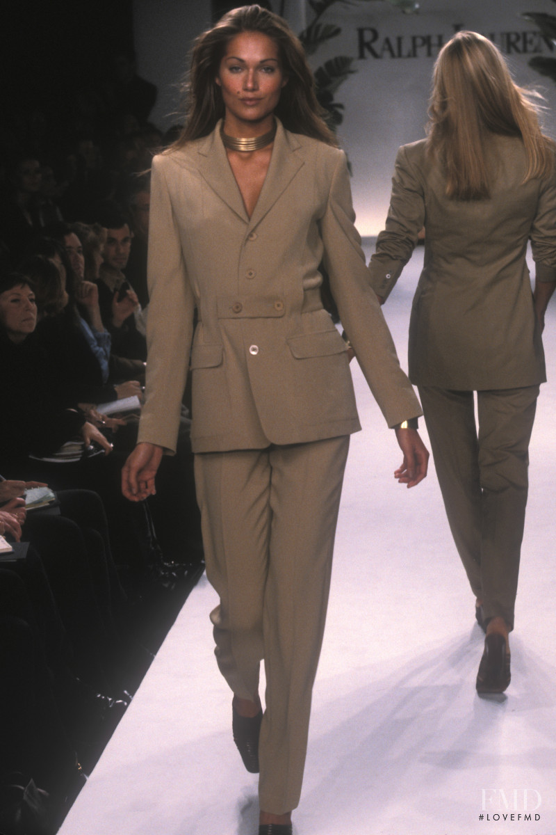 Rosemarie Wetzel featured in  the Ralph Lauren Collection fashion show for Spring/Summer 1997