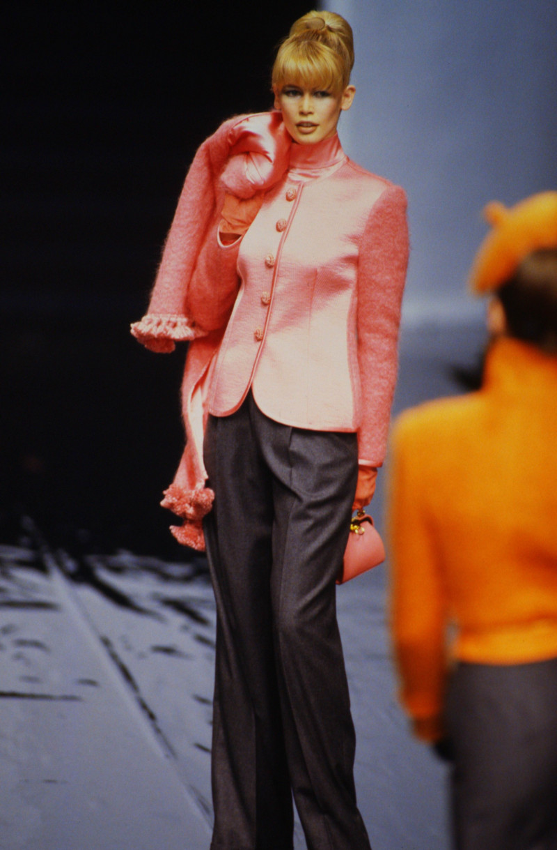 Claudia Schiffer featured in  the Christian Dior fashion show for Autumn/Winter 1995