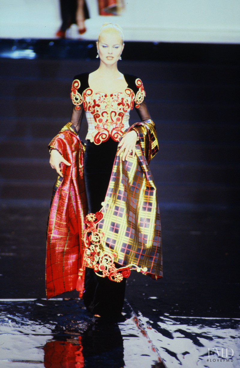 Eva Herzigova featured in  the Christian Dior fashion show for Autumn/Winter 1995