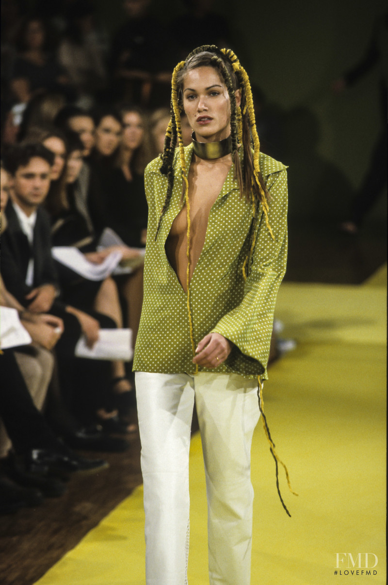 Rosemarie Wetzel featured in  the Dirk Bikkembergs fashion show for Spring/Summer 1995