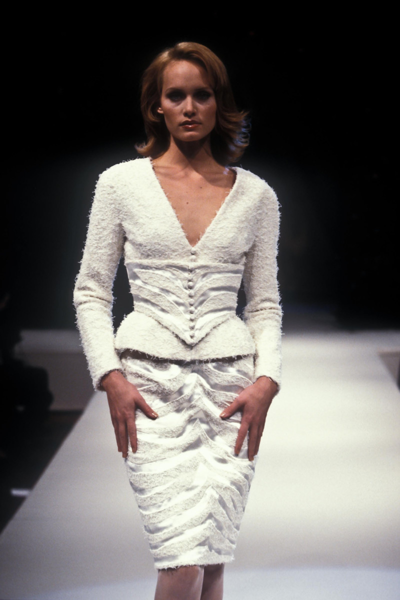 Amber Valletta featured in  the Valentino Couture fashion show for Spring/Summer 1995