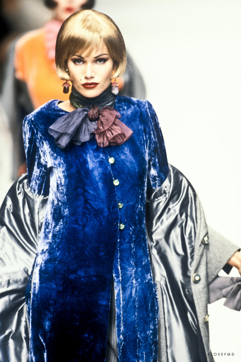 Rosemarie Wetzel featured in  the Emanuel Ungaro Haute-Couture fashion show for Autumn/Winter 1995