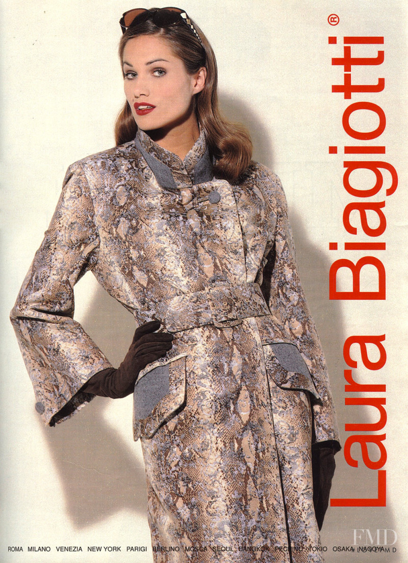 Rosemarie Wetzel featured in  the Laura Biagiotti advertisement for Autumn/Winter 1995