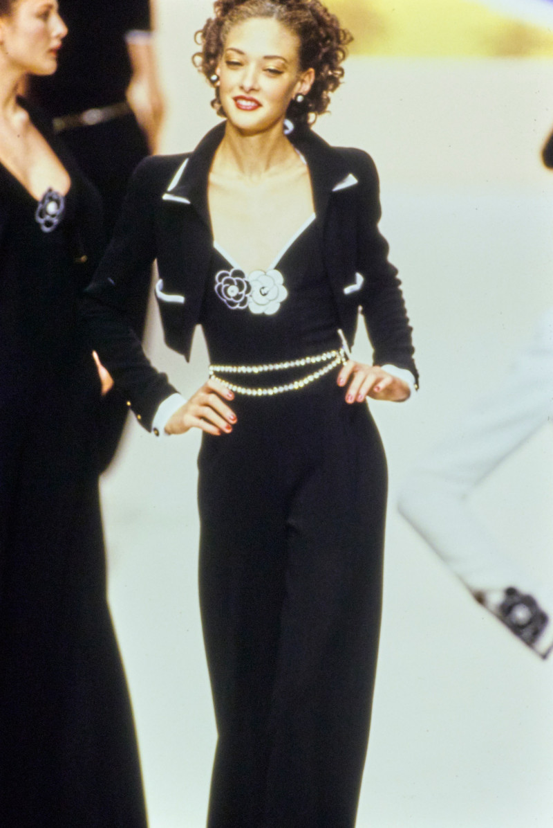 Chrystèle Saint Louis Augustin featured in  the Chanel fashion show for Spring/Summer 1995