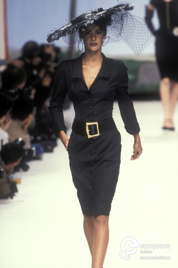 Nadege du Bospertus featured in  the Chanel fashion show for Spring/Summer 1995