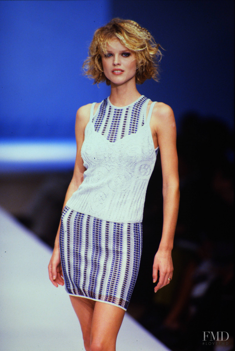 Eva Herzigova featured in  the Les Copains fashion show for Spring/Summer 1997
