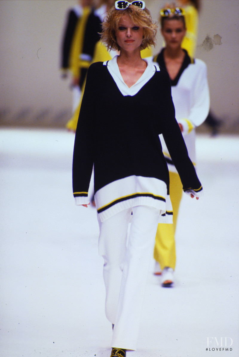 Eva Herzigova featured in  the Les Copains fashion show for Spring/Summer 1997