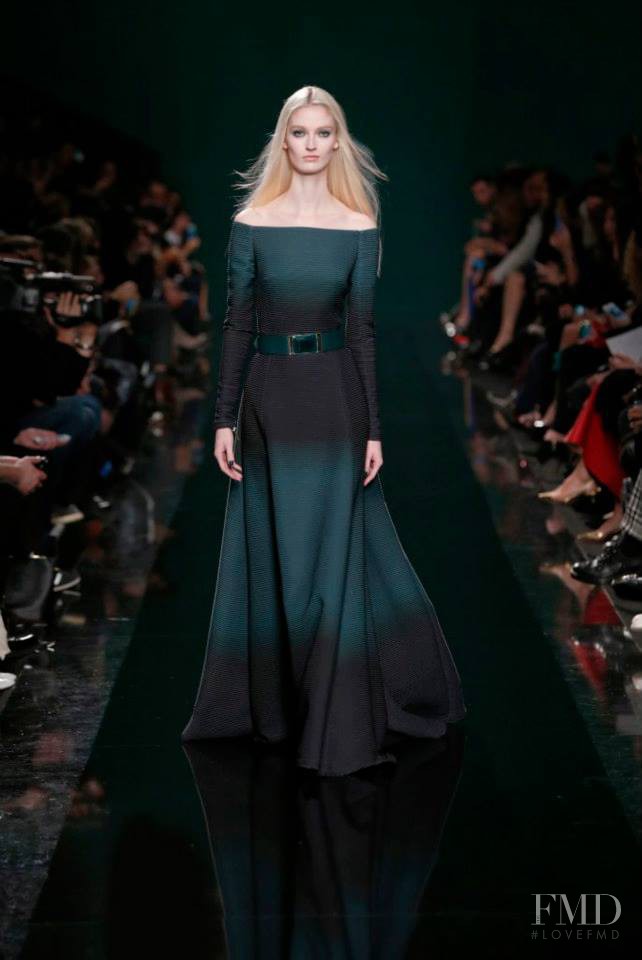 Helena Greyhorse featured in  the Elie Saab fashion show for Autumn/Winter 2014